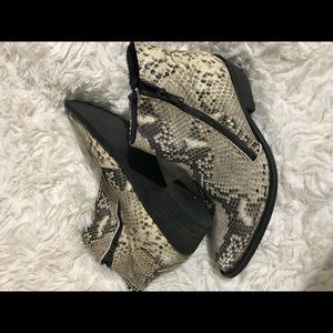 Free People Snake Skin Booties